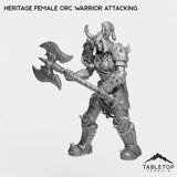 Tabletop Terrain Miniature Heritage Female Orc Warrior