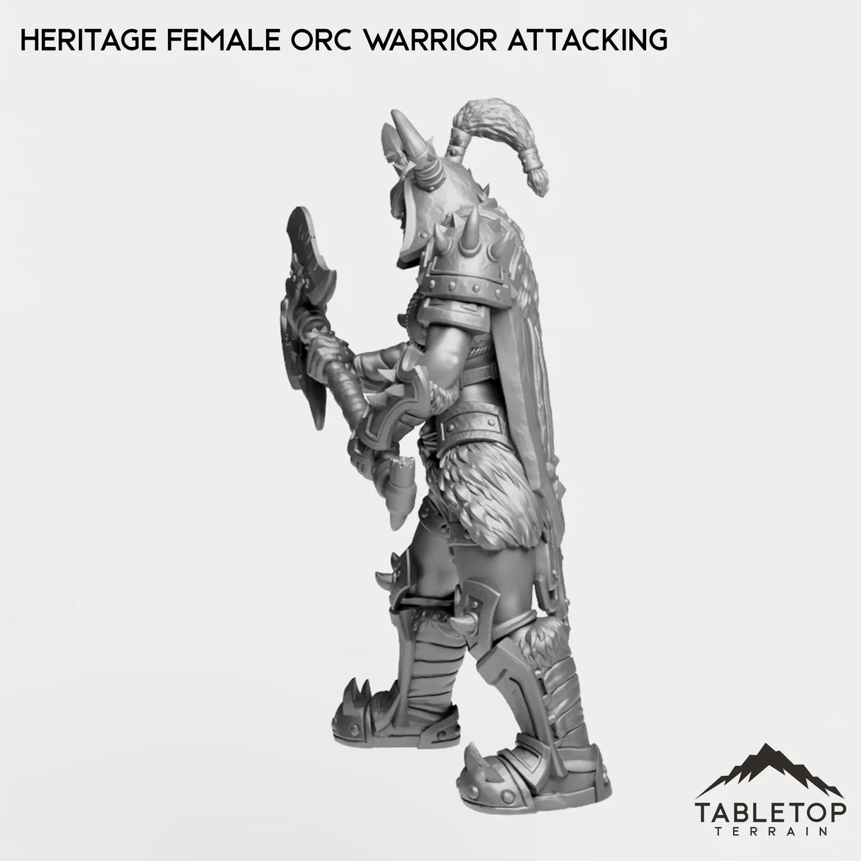 Tabletop Terrain Miniature Heritage Female Orc Warrior