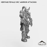 Tabletop Terrain Miniature Heritage Female Orc Warrior