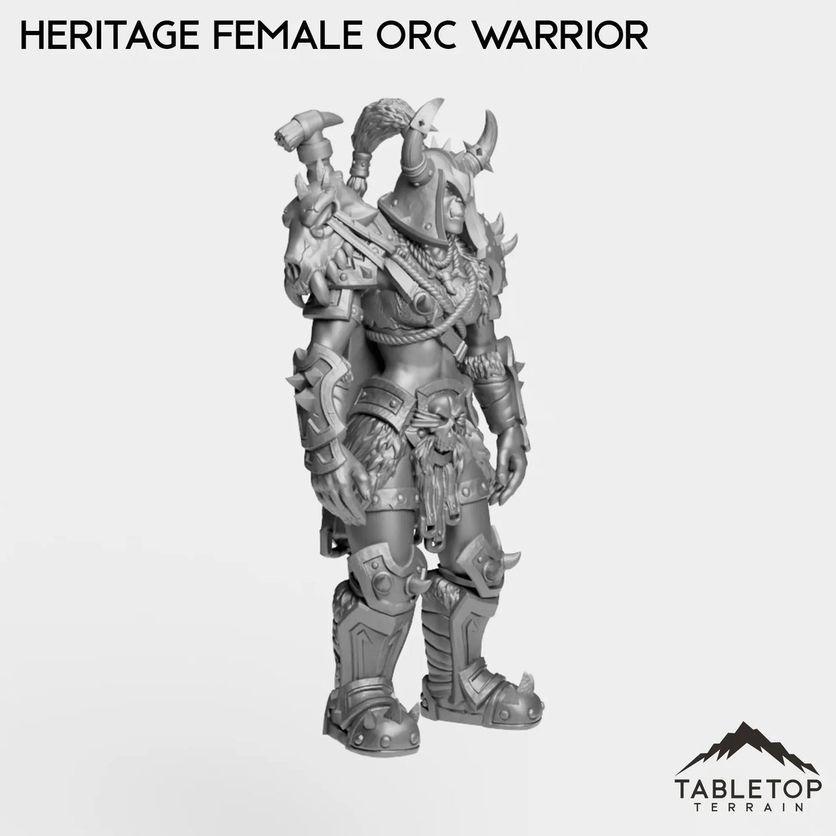 Tabletop Terrain Miniature Heritage Female Orc Warrior