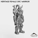 Tabletop Terrain Miniature Heritage Female Orc Warrior