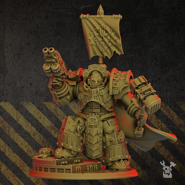 Tabletop Terrain Miniature High Brother in Heavy Metal Armor