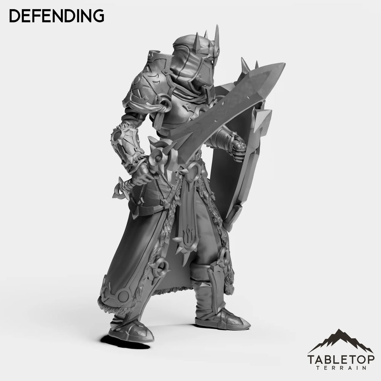 Tabletop Terrain Miniature Highland Warrior Female