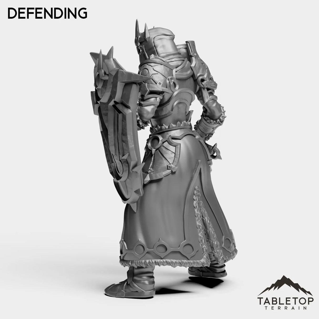 Tabletop Terrain Miniature Highland Warrior Female