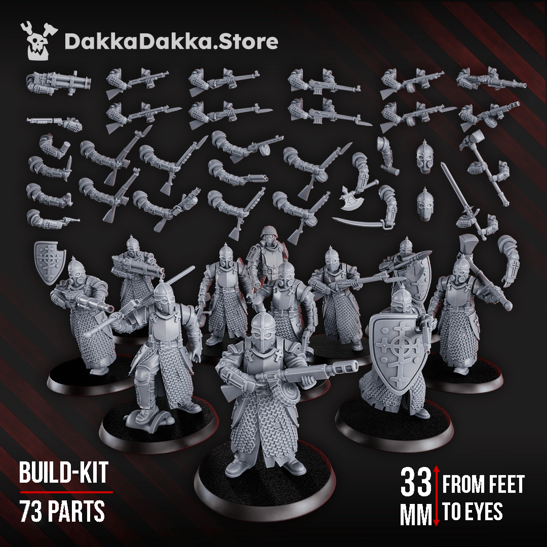 Tabletop Terrain Miniature Holy Steel Battalion (build-kit)