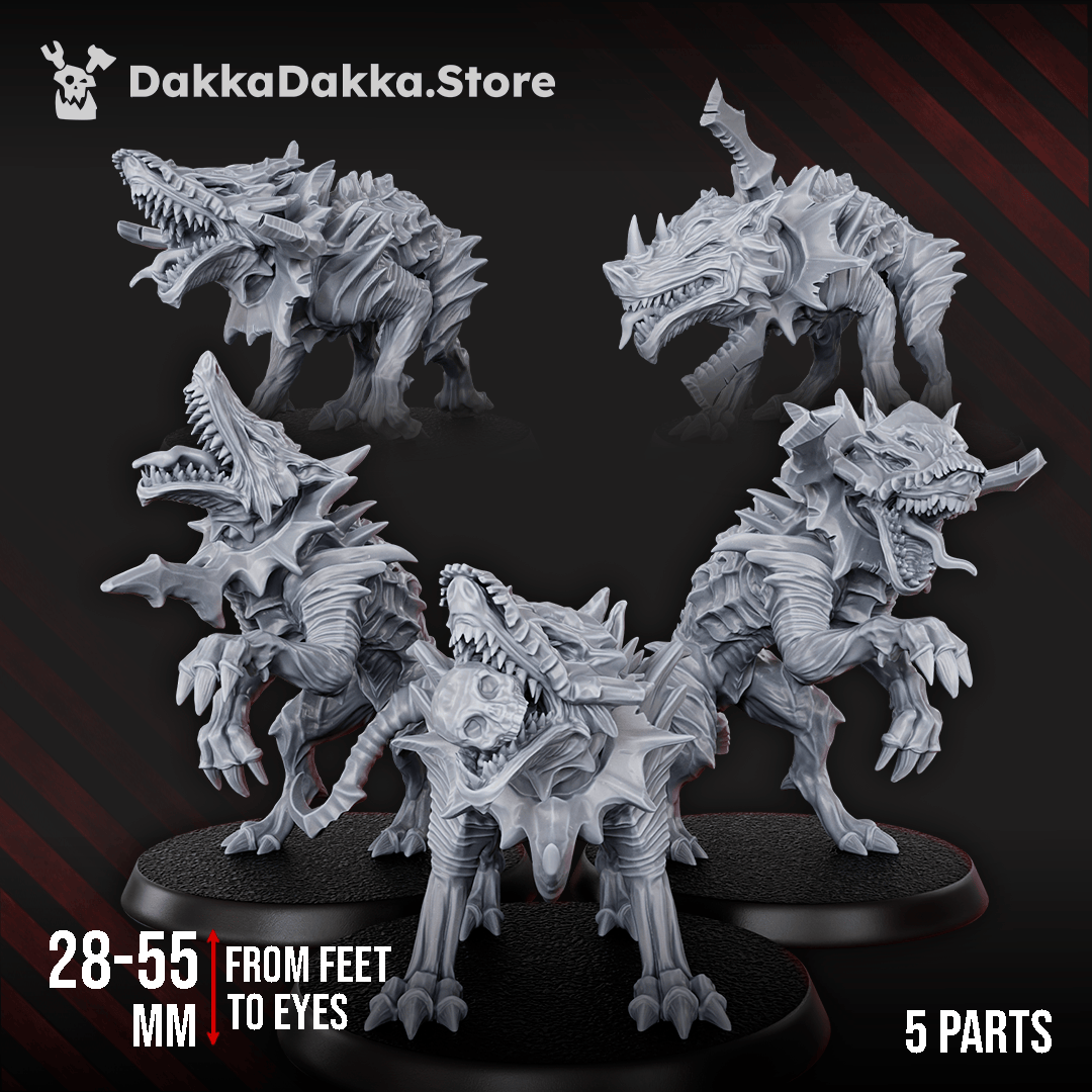 Tabletop Terrain Miniature Hounds of the Wormhole x5