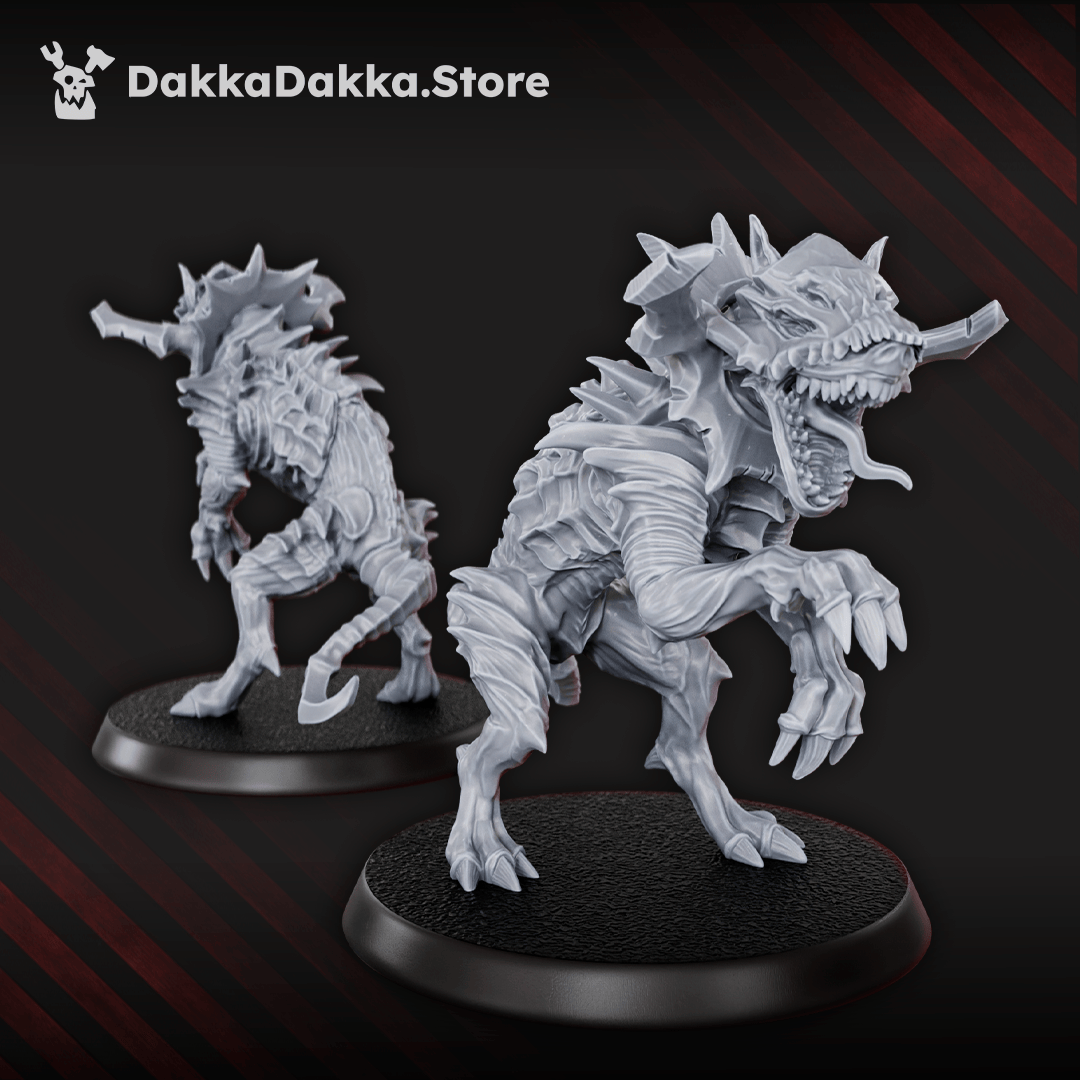 Tabletop Terrain Miniature Hounds of the Wormhole x5