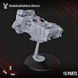 Tabletop Terrain Miniature Hover Attack Speeder