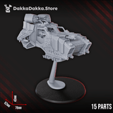 Tabletop Terrain Miniature Hover Attack Speeder