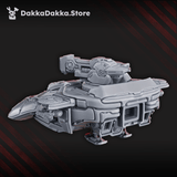 Tabletop Terrain Miniature Hover Tank + APC of Black Sun Covenant