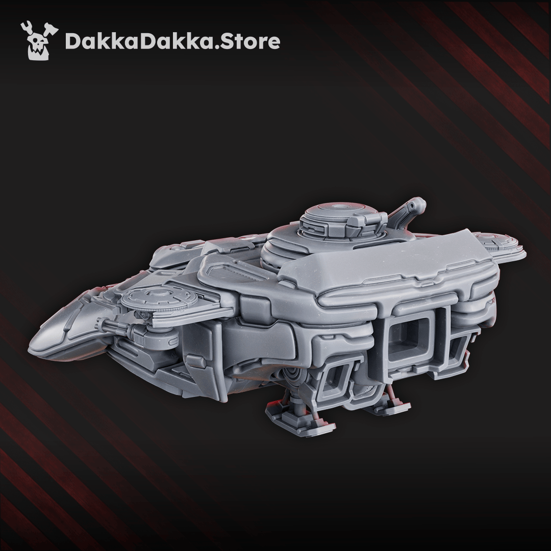 Tabletop Terrain Miniature Hover Tank + APC of Black Sun Covenant