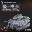 Tabletop Terrain Miniature Hovercraft Tank Solpuga D-10