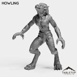 Tabletop Terrain Miniature Howling Werewolf Feral Female