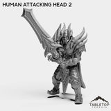 Tabletop Terrain Miniature Human Attacking head 2 Aspect of Death