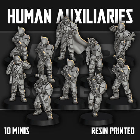 Tabletop Terrain Miniature Human Auxiliaries