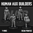 Tabletop Terrain Miniature Human Auxiliary Builders