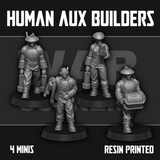 Tabletop Terrain Miniature Human Auxiliary Builders