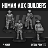 Tabletop Terrain Miniature Human Auxiliary Builders