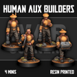Tabletop Terrain Miniature Human Auxiliary Builders