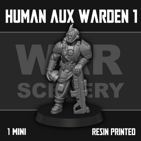 Tabletop Terrain Miniature Human Auxiliary Firewarden 1