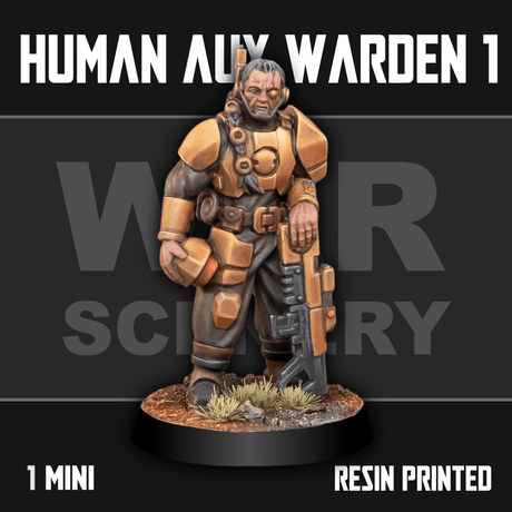 Tabletop Terrain Miniature Human Auxiliary Firewarden 1