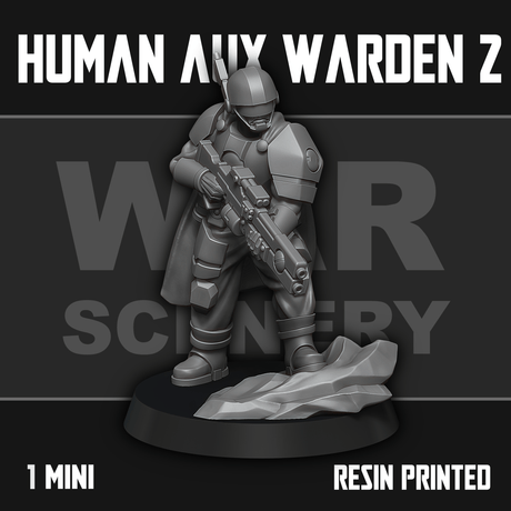 Tabletop Terrain Miniature Human Auxiliary Firewarden 2