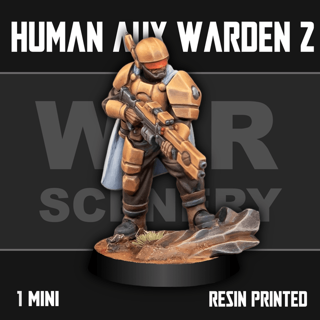 Tabletop Terrain Miniature Human Auxiliary Firewarden 2