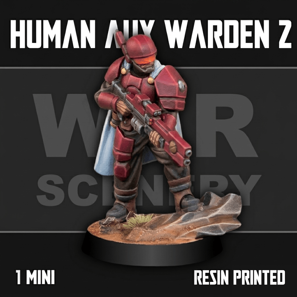 Tabletop Terrain Miniature Human Auxiliary Firewarden 2
