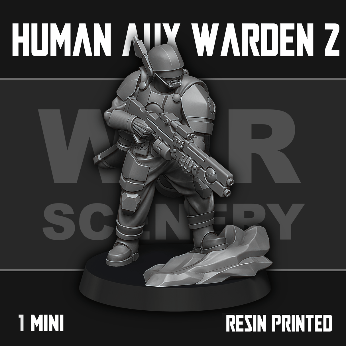 Tabletop Terrain Miniature Human Auxiliary Firewarden 2