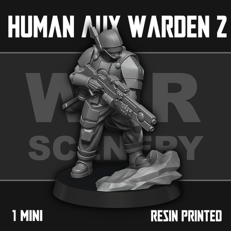 Tabletop Terrain Miniature Human Auxiliary Firewarden 2