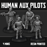Tabletop Terrain Miniature Human Auxiliary Pilots