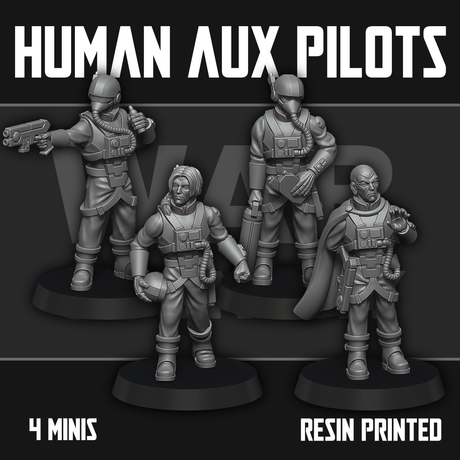 Tabletop Terrain Miniature Human Auxiliary Pilots