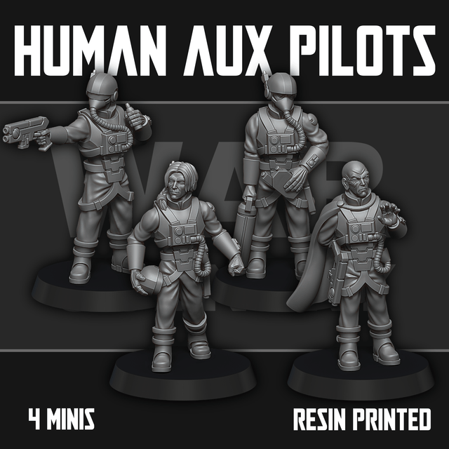 Tabletop Terrain Miniature Human Auxiliary Pilots