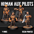 Tabletop Terrain Miniature Human Auxiliary Pilots