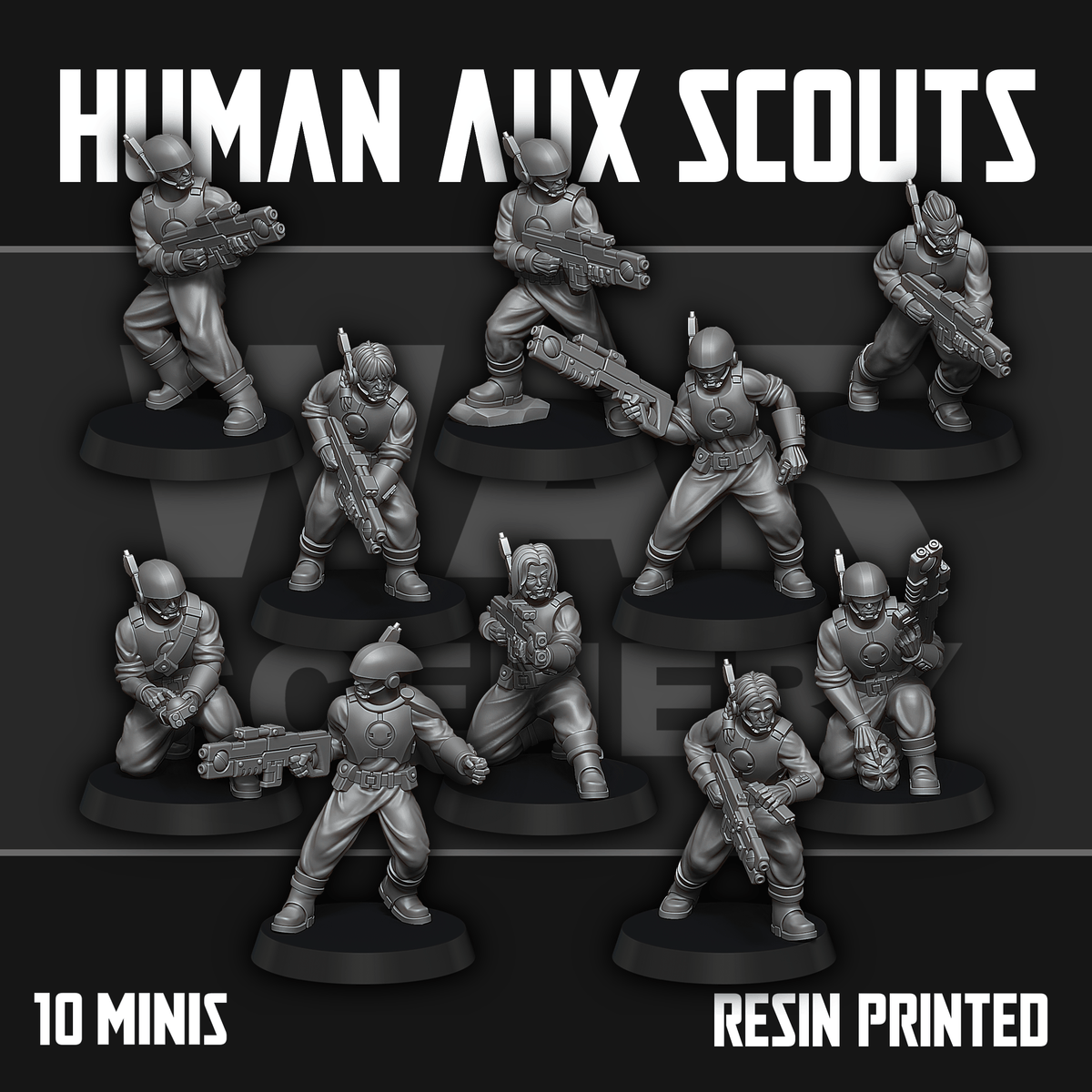 Human Tabletop Human Auxiliary Scouts – Tabletop Terrain