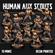 Tabletop Terrain Miniature Human Auxiliary Scouts