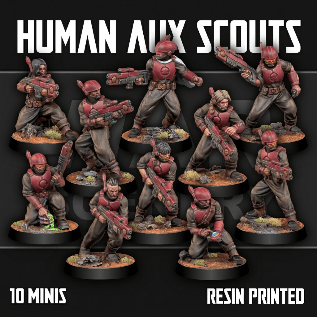 Tabletop Terrain Miniature Human Auxiliary Scouts