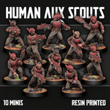 Tabletop Terrain Miniature Human Auxiliary Scouts