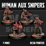 Tabletop Terrain Miniature Human Auxiliary Snipers