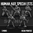Tabletop Terrain Miniature Human Auxiliary Specialists