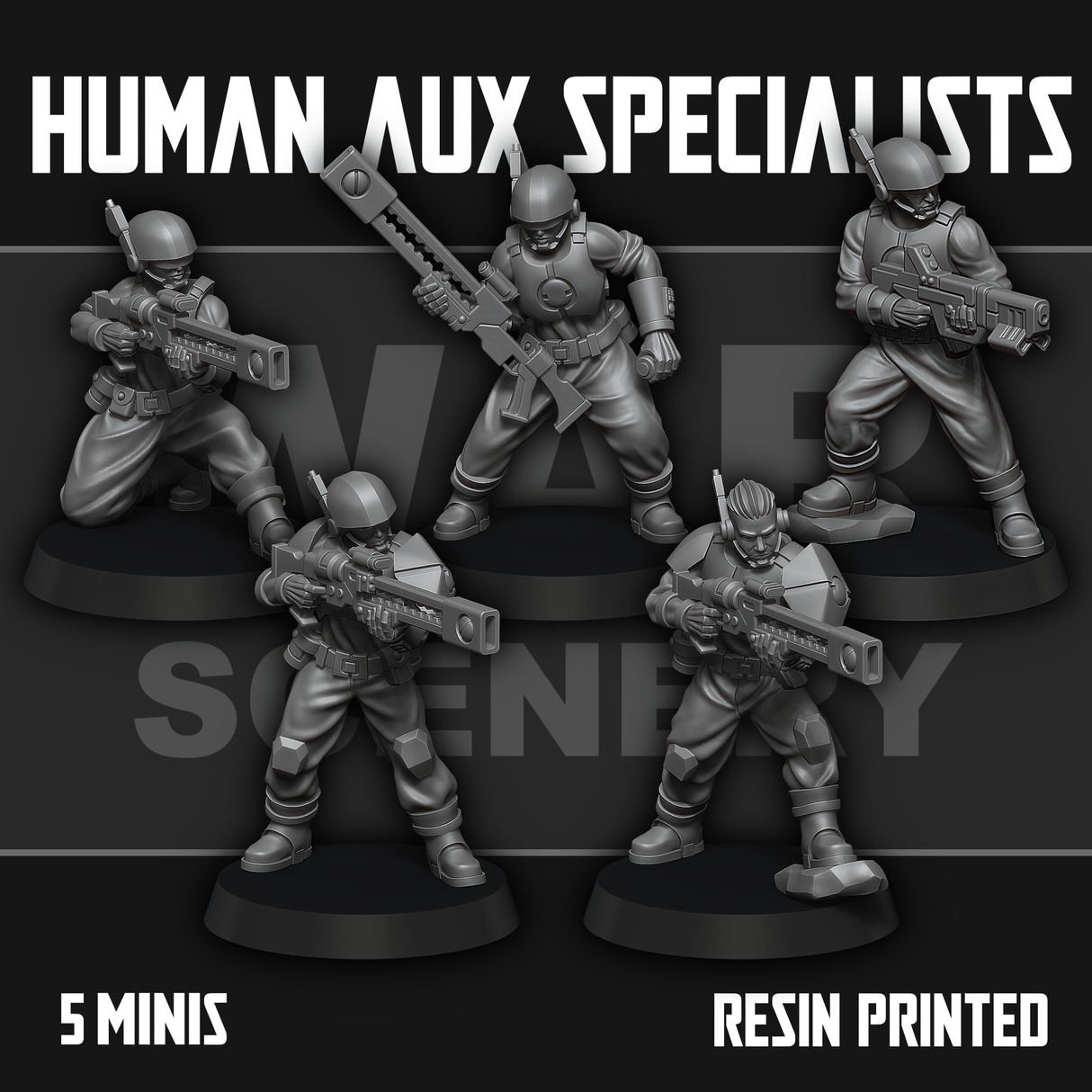 Tabletop Terrain Miniature Human Auxiliary Specialists