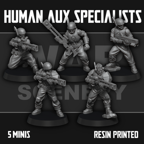 Tabletop Terrain Miniature Human Auxiliary Specialists