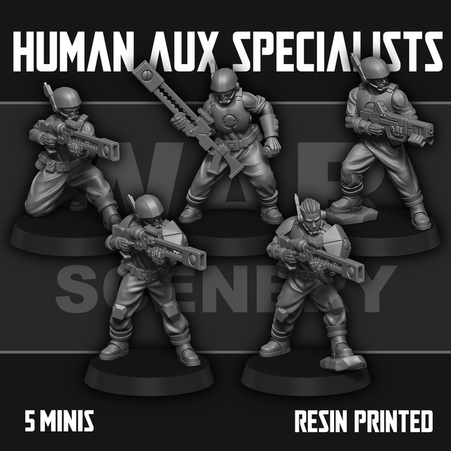 Tabletop Terrain Miniature Human Auxiliary Specialists