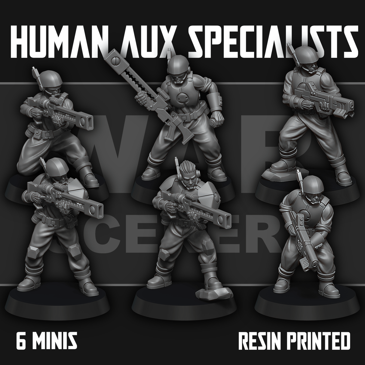 Tabletop Terrain Miniature Human Auxiliary Specialists
