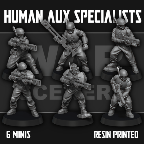 Tabletop Terrain Miniature Human Auxiliary Specialists