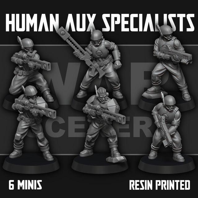 Tabletop Terrain Miniature Human Auxiliary Specialists