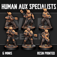 Tabletop Terrain Miniature Human Auxiliary Specialists