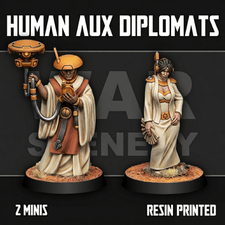 Tabletop Terrain Miniature Human Auxuliary Diplomats