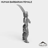 Tabletop Terrain Miniature Human Barbarian Female