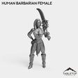Tabletop Terrain Miniature Human Barbarian Female